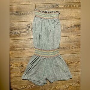 Ocean drive medium shorts romper sleeveless tube top style slouchy